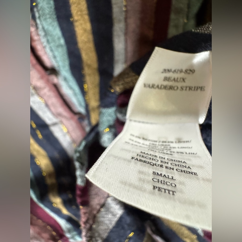 Rails Beaux Varadero Stripe Linen Blend Long Slee… - image 5